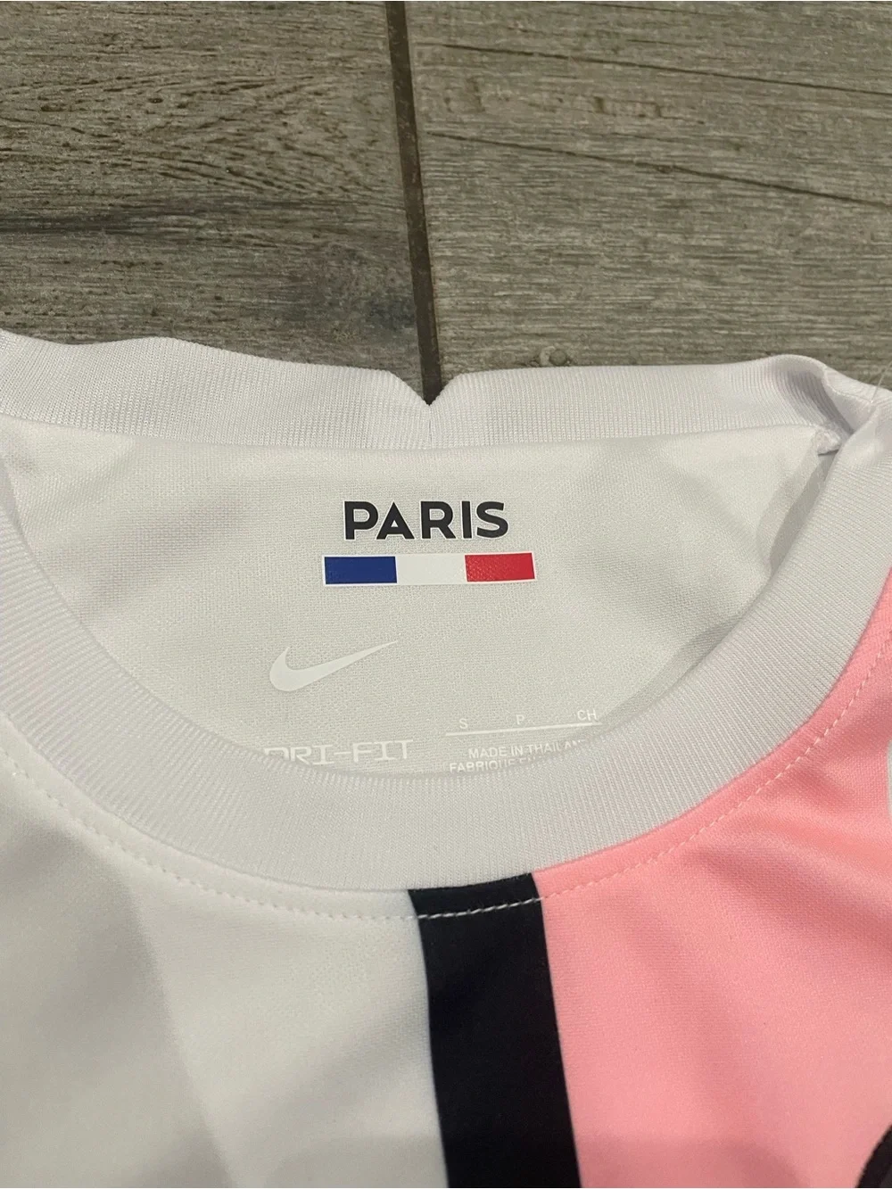 Paris Saint-Germain White & Pink Men's Soccer Jersey by Nike